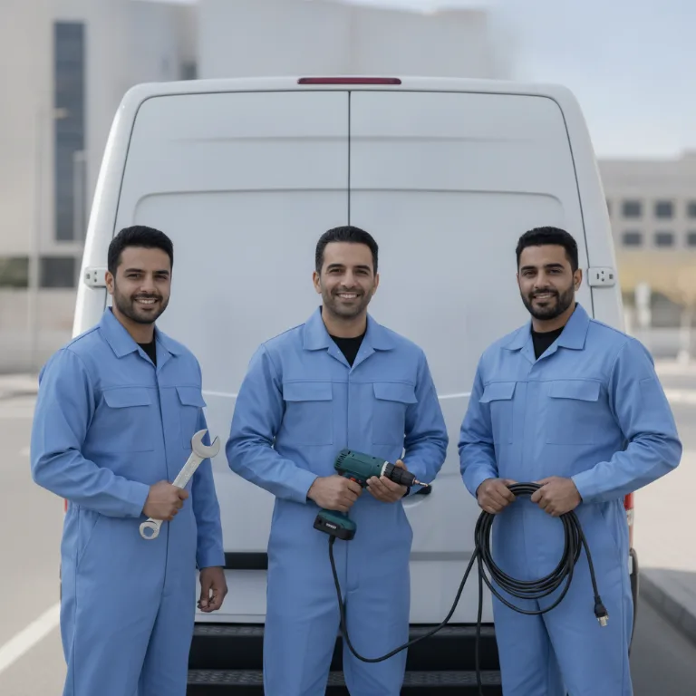 محطة شحن سيارات كهربائية فريق في مدينة خليفة